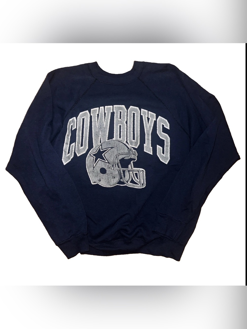 Vintage Dallas Cowboys Sweatshirt Blue NFL Football Tultex 90s Made In USA NFL